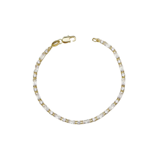 Baby Baguette Tennis Bracelet
