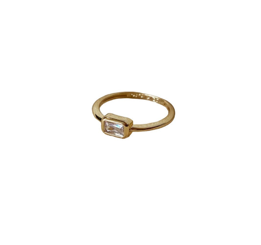 Izzy Rectangle CZ Ring