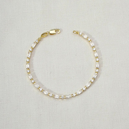 Baby Baguette Tennis Bracelet
