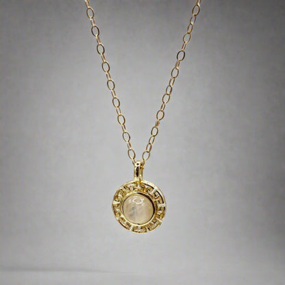 White Moonstone Necklace